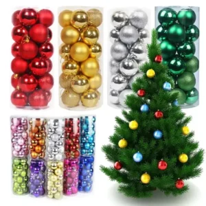 Christmas Tree Balls 42pcs 6cm 3cm Big Christmas Ball Multicolor Ball Decorations Christmas Tree Ornaments Set For Home Party