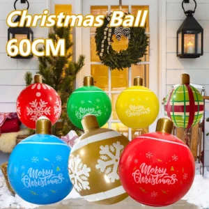 New Year Christmas Inflatable Ball PVC Giant Big Inflatable Balls Xmas Tree Ornaments Navidad Outdoor Courtyard Decoration