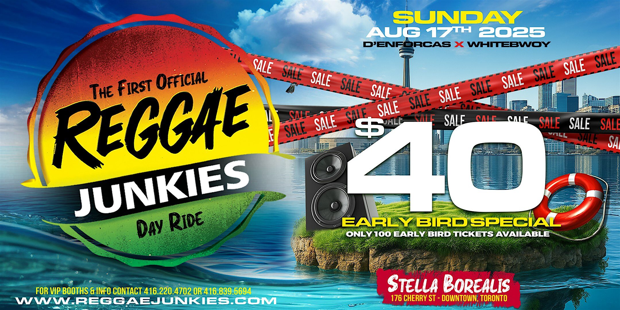 REGGAE JUNKIES DAY RIDE – We Going On The Water!